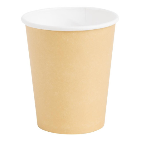 Disposable Cups Hot Drinks Brown - 225ml - Pack of 50 - Fiesta