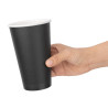 Black Single Wall Cups - 455ml - Pack of 1000 - Fiesta