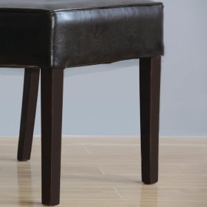 Chaises Confortables En Simili Cuir Marron Foncé - Bolero - Fourniresto