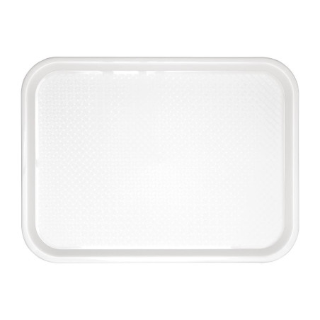 White Plastic Fast Food Tray 345 x 265mm - Olympia KRISTALLON - Fourniresto