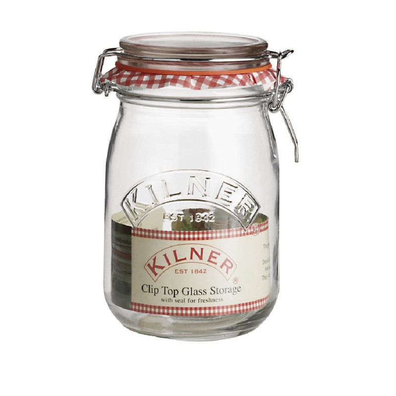 Jar with Clip Lid - 1L - FourniResto - Fourniresto