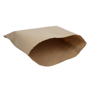 Compostable Kraft sandwich bags - Pack of 1000 - Vegware - Fourniresto