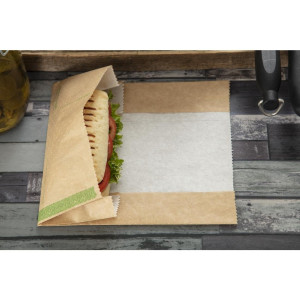 Påsar Panini Kraft Komposterbara - Paket med 500 - Vegware