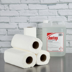 White 2-Ply Paper Towel - L 11.5 m - Pack of 24 - Jantex