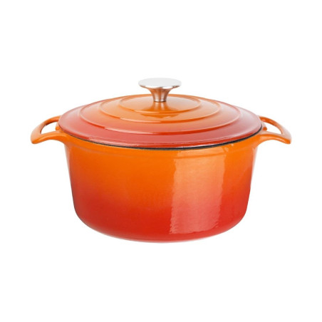 Stor Rund Orange Gryta - 4L - Vogue