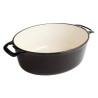 Stor Svart Oval Gryta - 6L - Vogue