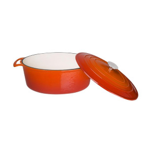 Stor oval gryta i orange - 6L - Vogue