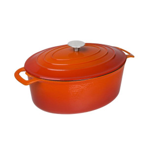 Stor oval gryta i orange - 6L - Vogue