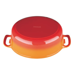 Stor oval gryta i orange - 6L - Vogue