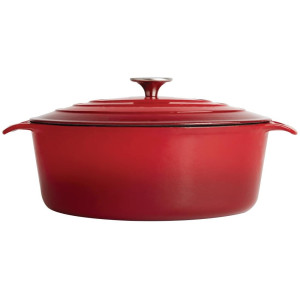 Oval Red Casserole Dish - 5L - Vogue