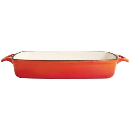 Plat en Fonte Rectangulaire Orange - 2,8L - Vogue