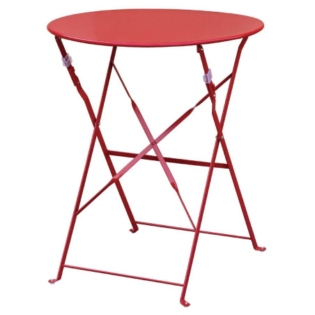 Steel Terrace Table - Red - Bolero - Fourniresto