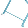 Steel terrace chairs - turquoise blue - Set of 2 - Bolero - Fourniresto