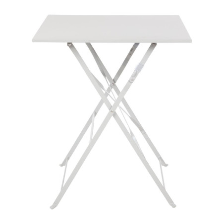 Square steel terrace table - grey - 600mm - Bolero - Fourniresto