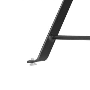 Square Black Steel Terrace Table - 600 mm - Bolero - Fourniresto