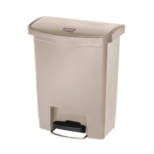 Front Pedal Bin Slim Jim Beige - 30L - Rubbermaid