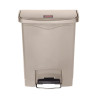 Sopkorg med pedal framtill Slim Jim Beige - 30L - Rubbermaid