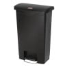 Roskakori polkimella Slim Jim musta - 50L - Rubbermaid