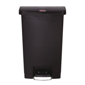 Roskakori polkimella Slim Jim musta - 50L - Rubbermaid