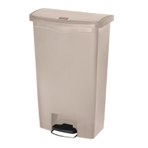 Roskakori polkimella Slim Jim Beige - 68L - Rubbermaid