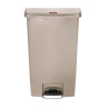 Roskakori polkimella Slim Jim Beige - 68L - Rubbermaid