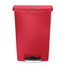 Poubelle À Pédale Frontale Slim Jim Rouge- 90L - Rubbermaid