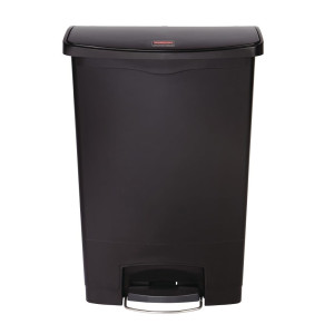 Roskakori polkimella Slim Jim musta - 90L - Rubbermaid