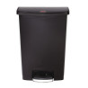 Front pedal slim Jim black bin - 90L - Rubbermaid