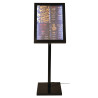 Black LED illuminated display stand - Securit - Fourniresto