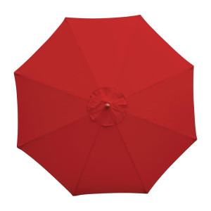 Parasol Rond Rouge - 2,5 m - Bolero