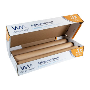 Bakplåtspapper - L 50 m x B 450 mm - 3-pack - Wrapmaster