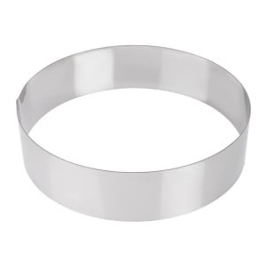 Ruostumattomasta teräksestä valmistettu vaahtomuottirengas 240 x 60mm - De Buyer - Fourniresto