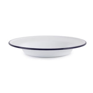 Deep Enamelled Steel Plate - Ø 245mm - Set of 6 - Olympia