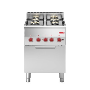 Four-burner Gas Range on Electric Convection Oven GN 2/3 600 - Gastro M