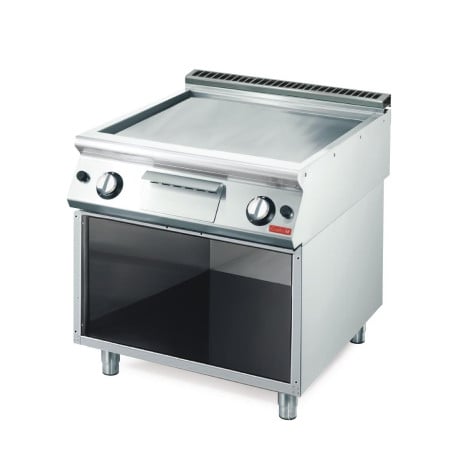 Plancha gas 700 med slät platta - Gastro M - Fourniresto