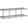 Etagère Murale en Inox Sans Supports-L 1800 X P 400mm - Gastro M