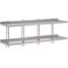 Etagère murale inox sans supports 2000 x 400mm - Gastro M - Fourniresto