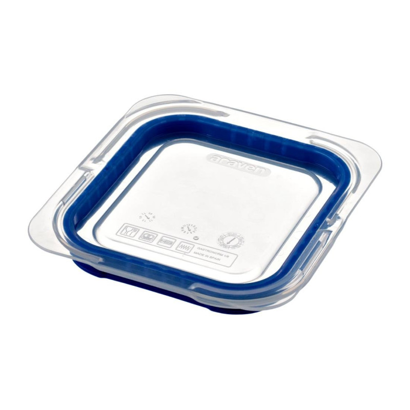 Couvercle Bleu en ABS sans BPA - GN 1/6 - Araven - Fourniresto