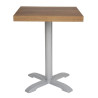 Square Table Top Oak Wood Effect - L 600mm - Bolero