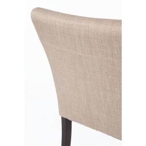 Contemporary chair in natural jute canvas - Set of 2 - Bolero - Fourniresto