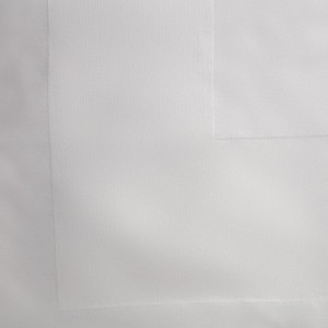 White tablecloth with satin band 1370 x 2280mm - Mitre Luxury - Fourniresto