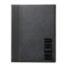 Contemporary A5 Black Menu Cover - Securit - Fourniresto