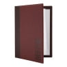 Contemporary A4 Dark Red Menu Cover - Securit - Fourniresto