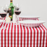 Rutig röd fyrkantig duk i polyester 1780 x 1780mm - Mitre Essentials - Fourniresto