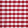 Rutig röd fyrkantig duk i polyester 1780 x 1780mm - Mitre Essentials - Fourniresto