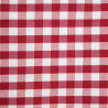 Square tablecloth with red checkered pattern in polyester 1780 x 1780mm - Mitre Essentials - Fourniresto