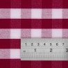 Rutig röd fyrkantig duk i polyester 1780 x 1780mm - Mitre Essentials - Fourniresto