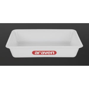 Bac Alimentaire Peu Profond Transparent 300Mm - Araven - Fourniresto