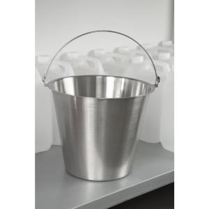 Stainless steel bucket 12L - Jantex - Fourniresto