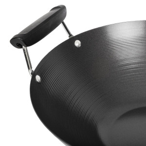 Wok Icke-häftande Botten Platt - 35 cm - Kitchen Craft - Fourniresto